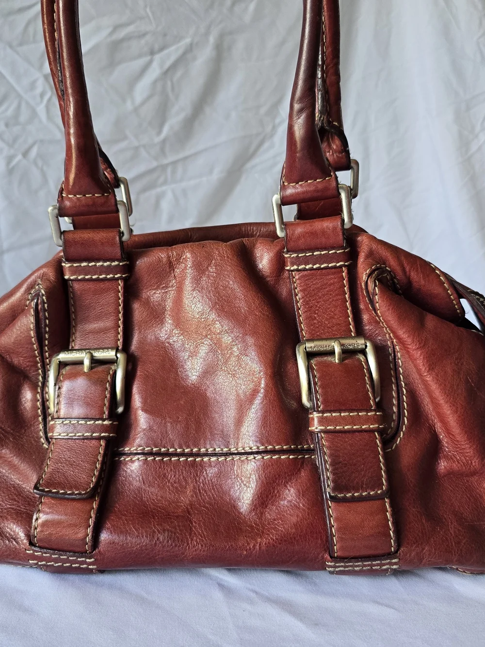 Vintage Michael Kors Brooksville Leather Satchel Purse
